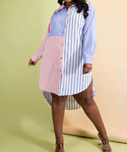 Load image into Gallery viewer, Stripe Me Down Button Down Dress
